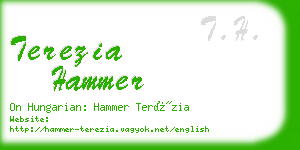 terezia hammer business card
